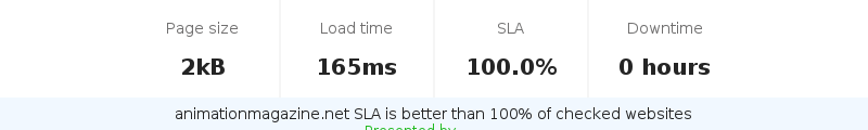Uptime and updown monitoring for animationmagazine.net
