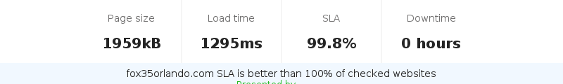 Uptime and updown monitoring for fox35orlando.com