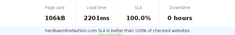 Uptime and updown monitoring for herdivaonlinefashion.com