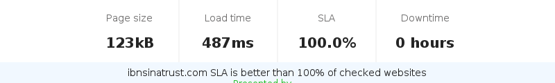 Uptime and updown monitoring for ibnsinatrust.com