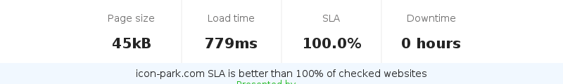 Uptime and updown monitoring for icon-park.com