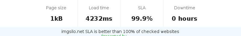 Uptime and updown monitoring for imgsilo.net