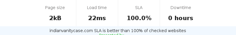 Uptime and updown monitoring for indianvanitycase.com
