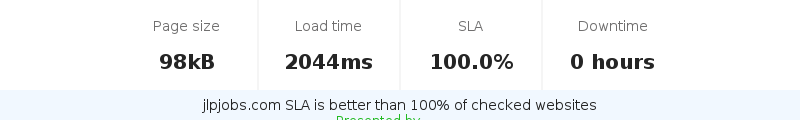 Uptime and updown monitoring for jlpjobs.com