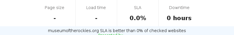 Uptime and updown monitoring for museumoftherockies.org