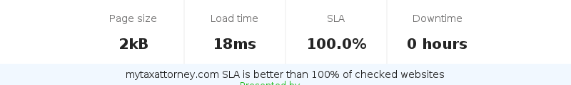 Uptime and updown monitoring for mytaxattorney.com