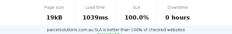 Uptime and updown monitoring for parcelsolutions.com.au