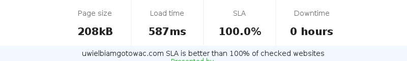Uptime and updown monitoring for uwielbiamgotowac.com